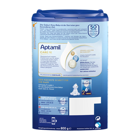 Aptamil Care Pre Infant Formula - 800g
