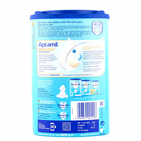 Aptamil Pronutra Advance 1 Infant Formula - 800g ( 12 Boxes )