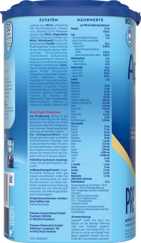 Aptamil Care Pre Infant Formula - 800g