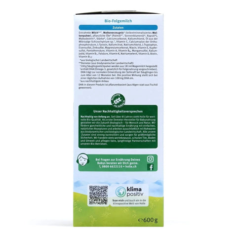 Holle Stage 3 Organic Infant Formula - 600g