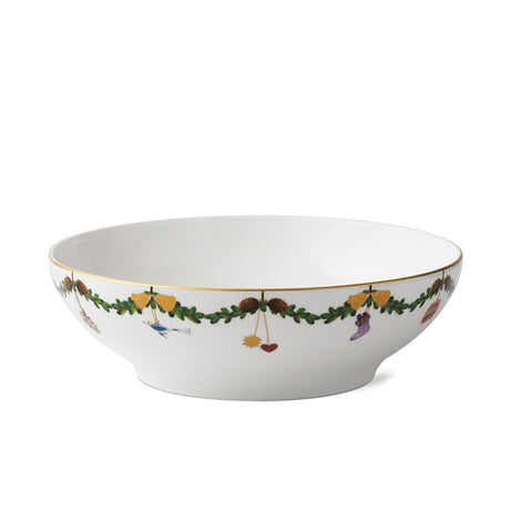 Royal Copenhagen Star Fluted Christmas Serving Bowl 220cl