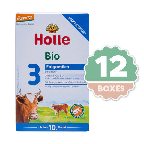 Holle Stage 3 Organic Infant Formula - 600g ( 12 Boxes )