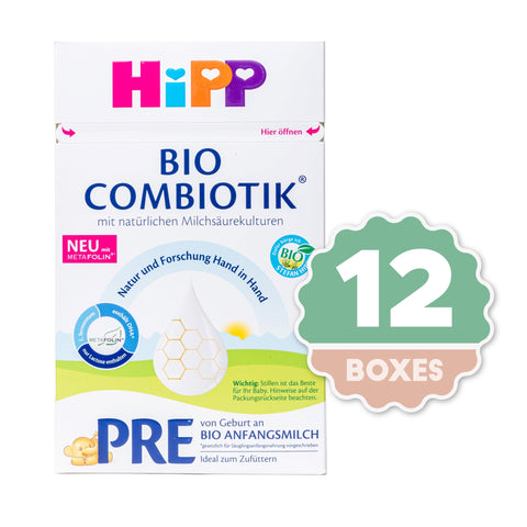 HiPP Combiotic Stage PRE Infant Formula - 600g ( 12 Boxes )