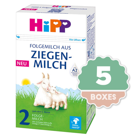 HiPP Organic 2 Follow On Goat Milk - 400g ( 5 boxes )