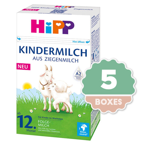 HiPP Organic Kindermilch Growing up Goat Milk - 400g ( 5 boxes )