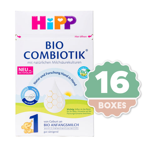 HiPP Combiotic Stage 1 Infant Milk Formula- 600g ( 16 Boxes )
