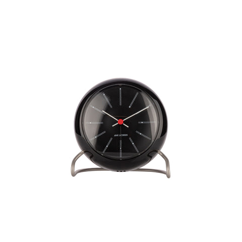 Arne Jacobsen - Table Clock - Bankers Alarm - Black