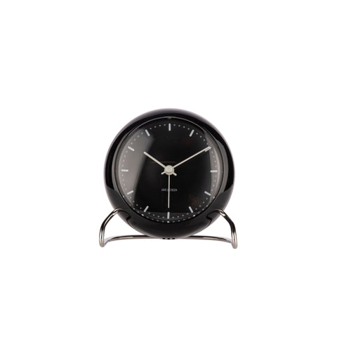 Arne Jacobsen - Table Clock - City Hall Alarm - Black