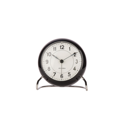 Arne Jacobsen - Table Clock - Station Alarm - Black