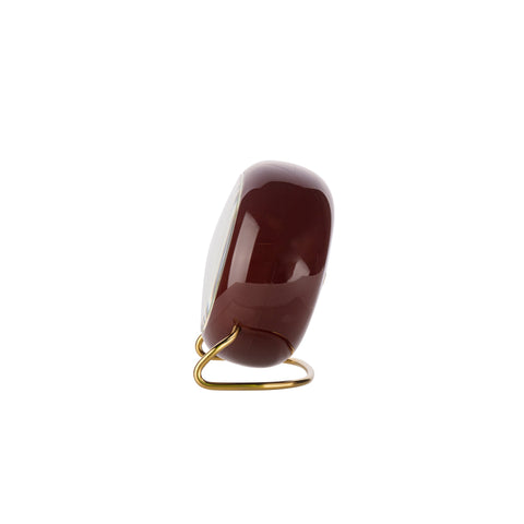 Arne Jacobsen - Table Clock - Station Alarm - Burgundy