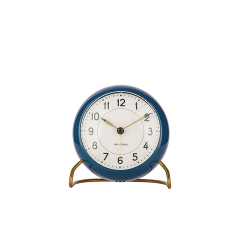 Arne Jacobsen - Table Clock - Station Alarm - Petroleum Blue