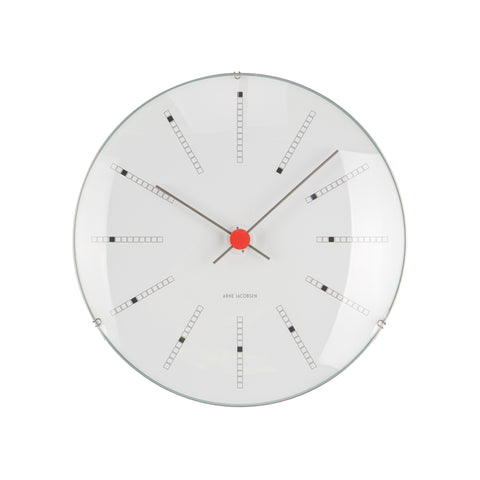 Arne Jacobsen - Bankers Wall Clock - 21 CM in White
