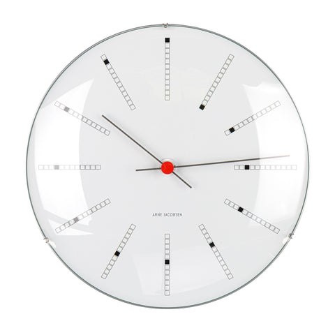 Arne Jacobsen - Bankers Wall Clock - 29 CM in White