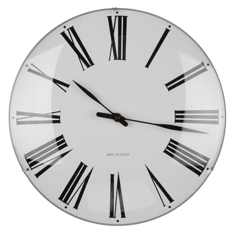 Arne Jacobsen - Roman Wall Clock - 29 CM in White