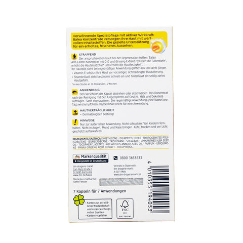 Balea - ample Q10 Anti-Falten Konzentrat, 7 Capsules