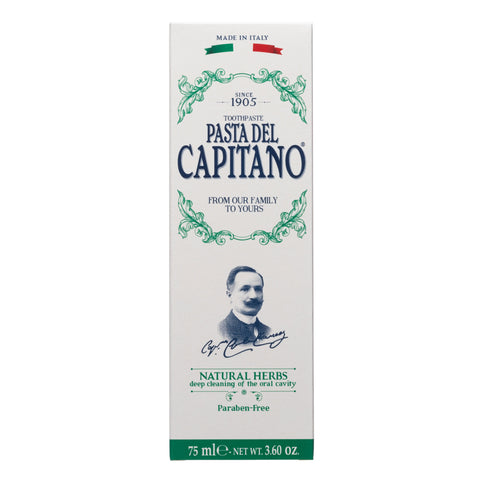 Pasta del Capitano 1905 - Toothpaste - Natural Herbs - 75 ml