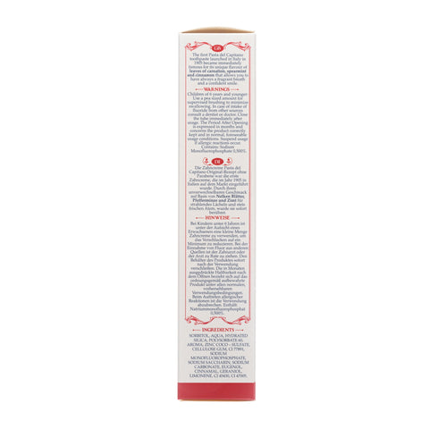 Pasta del Capitano 1905 - Toothpaste - Original Recipe - 75 ml