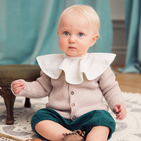 Elodie details Pierrot Dry Bib Vanilla White