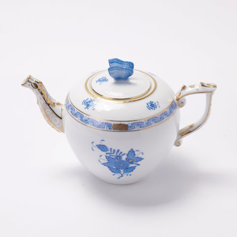 HEREND - Apponyi Blue - Teapot w. Butterfly Knob - 0.8L(27 oz)
