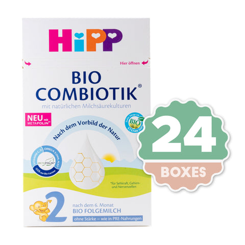 HiPP Combiotic Stage 2 NO STARCH Organic Infant Formula - 600g ( 24 Boxes )