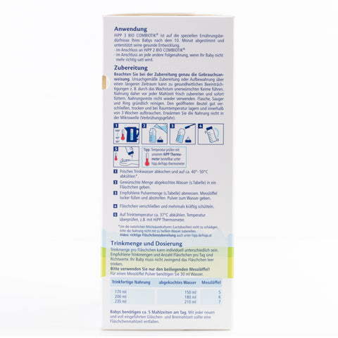 HiPP Combiotic Stage 3 Infant Milk Formula - 600g ( 12 Boxes )