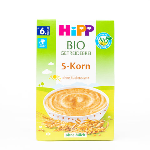 HiPP Organic Cereal - 5-Grain Porridge - 200g (5 Boxes)