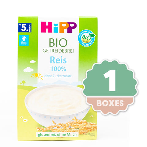 HiPP Organic Cereal - 100% Rice Porridge - 200g (1 Box)