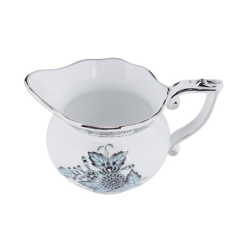 HEREND - Apponyi Turquoise - Creamer (Milk Jug) - 4 oz