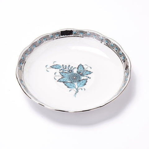 HEREND - Apponyi Turquoise - Tea Saucer - 14cm (5.5"D)