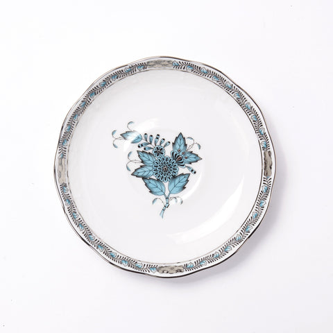 HEREND - Apponyi Turquoise - Tea Saucer - 14cm (5.5"D)