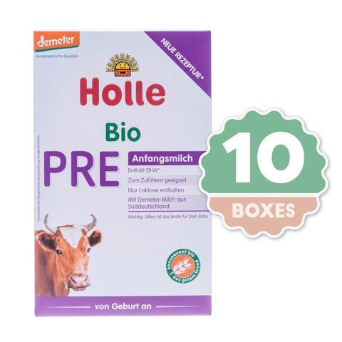 Holle PRE Organic Infant Formula - 400g ( 10 Boxes )