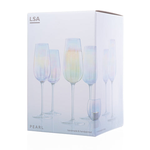 LSA - Pearl - Champagne Flute x 4 250ml