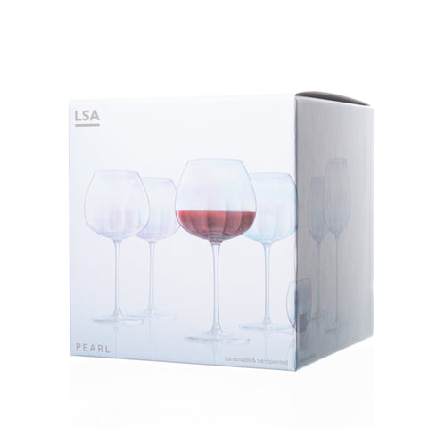 LSA - Pearl - Red Wine Glass x 4 460ml