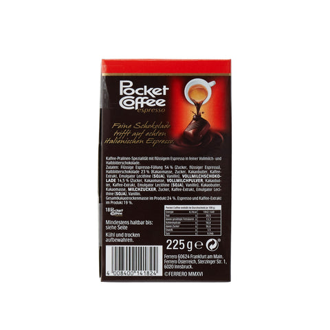 Ferrero Pocket coffee - 18 pieces (225g) 1 Box