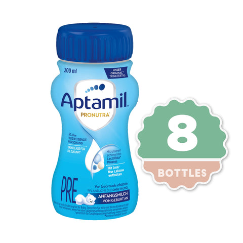 Aptamil Pronutra Advance PRE Liquid Milk: 200ml (8 bottles)