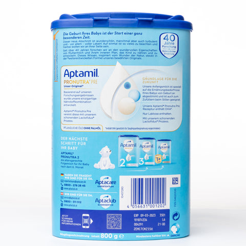 Aptamil Pronutra Advance PRE Infant Formula - 800g ( 6 Boxes )