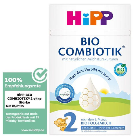 HiPP Combiotic Stage 2 NO STARCH Organic Infant Formula - 600g
