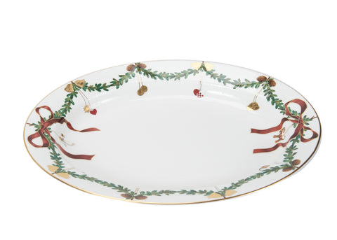 Royal Copenhagen Star fluted christmas dish oval 37cm