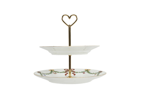 Royal Copenhagen Star fluted christmas Etagere 2Layer 23cm