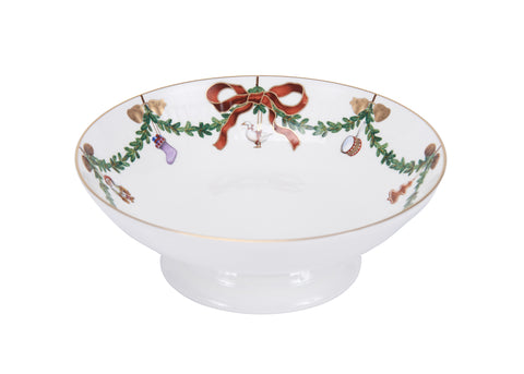 Royal Copenhagen Star fluted christmas Bowl on Foot 42cl 18cm