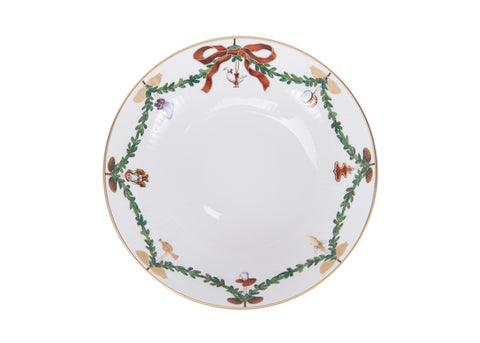 Royal Copenhagen Star fluted christmas Bowl on Foot 42cl 18cm