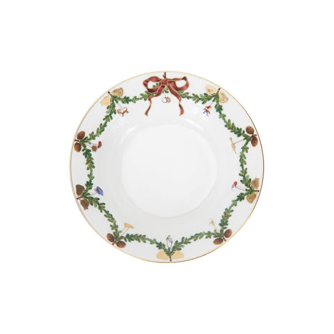 Royal Copenhagen Star fluted christmas Deep Plate 17cm