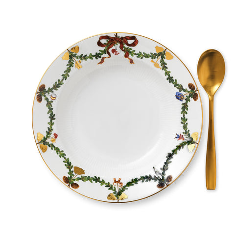 Royal Copenhagen Star fluted christmas Deep Plate 24cm