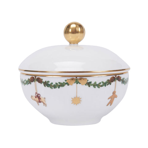 Royal Copenhagen Star fluted christmas Sugar bowl 15cl