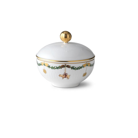 Royal Copenhagen Star fluted christmas Sugar bowl 15cl