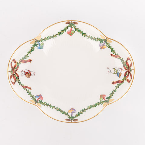 Royal Copenhagen Star Fluted Christmas Dish 17.5cm