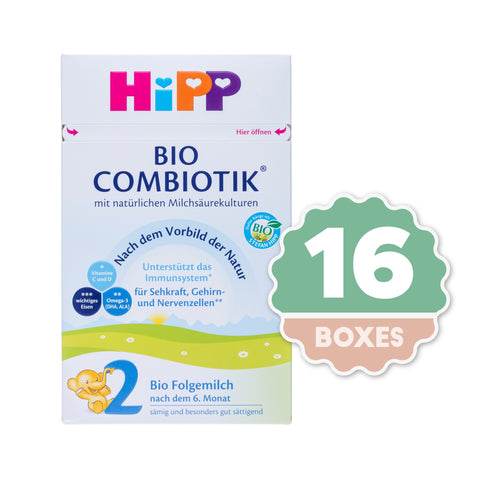 HiPP Combiotic Stage 2 Infant Milk Formula - 600g ( 16 Boxes )