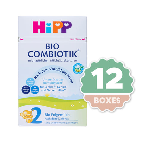 HiPP Combiotic Stage 2 Infant Milk Formula - 600g ( 12 Boxes )