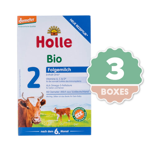 Holle Stage 2 Organic Infant Formula - 600g ( 3 Boxes )