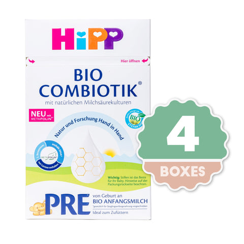 HiPP Combiotic Stage PRE Infant Milk Formula - 600g ( 4 Boxes )